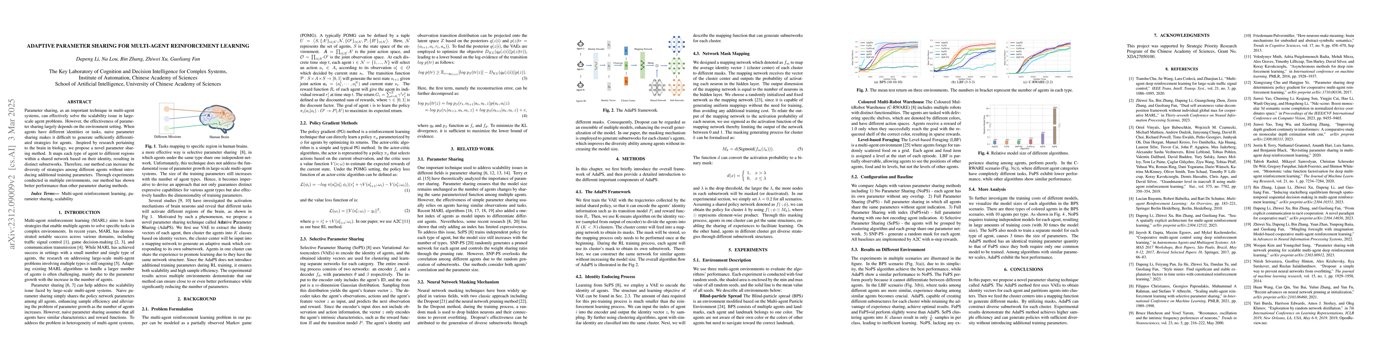 Thumbnail for Adaptive parameter sharing for multi-agent reinforcement learning