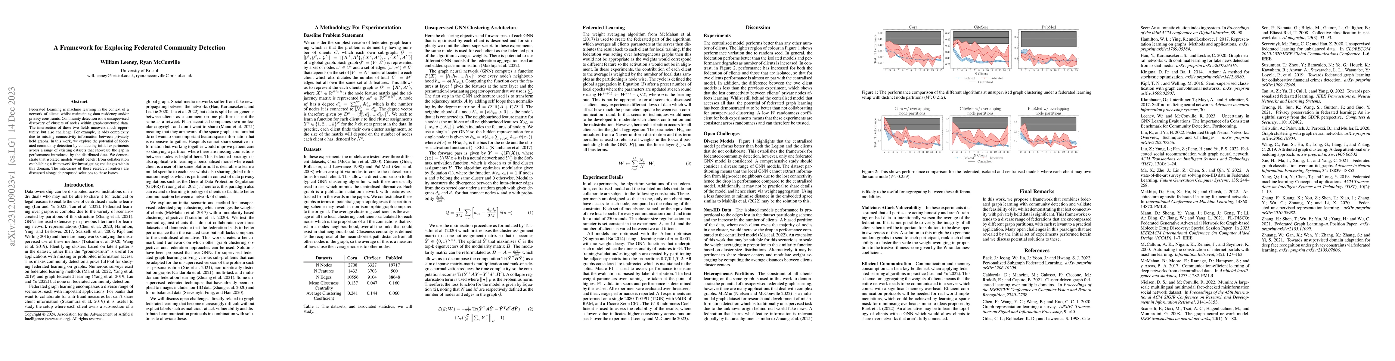 Thumbnail for A Framework for Exploring Federated Community Detection