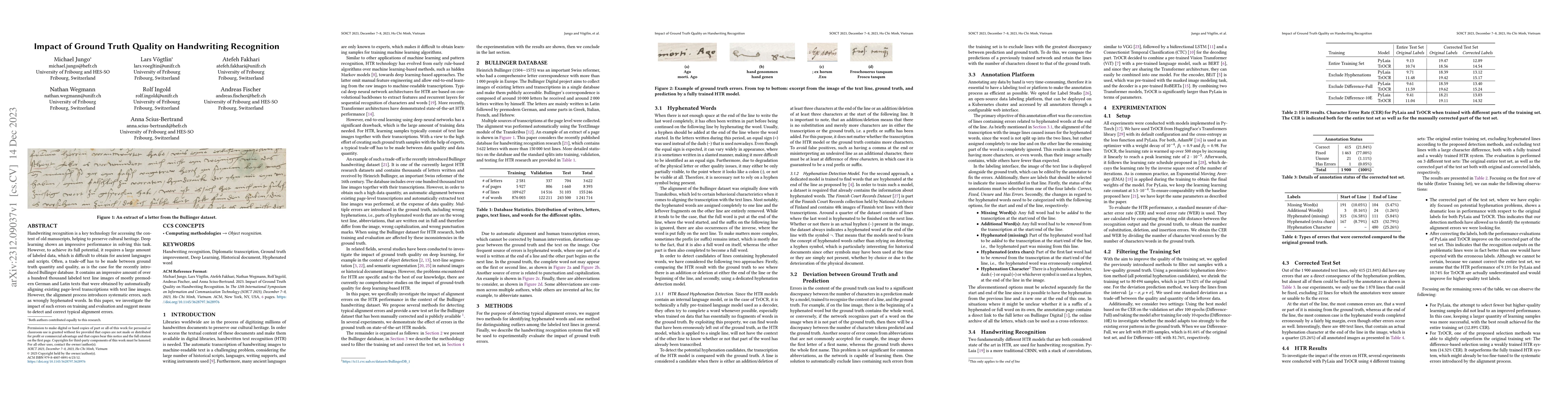 Thumbnail for Impact of Ground Truth Quality on Handwriting Recognition