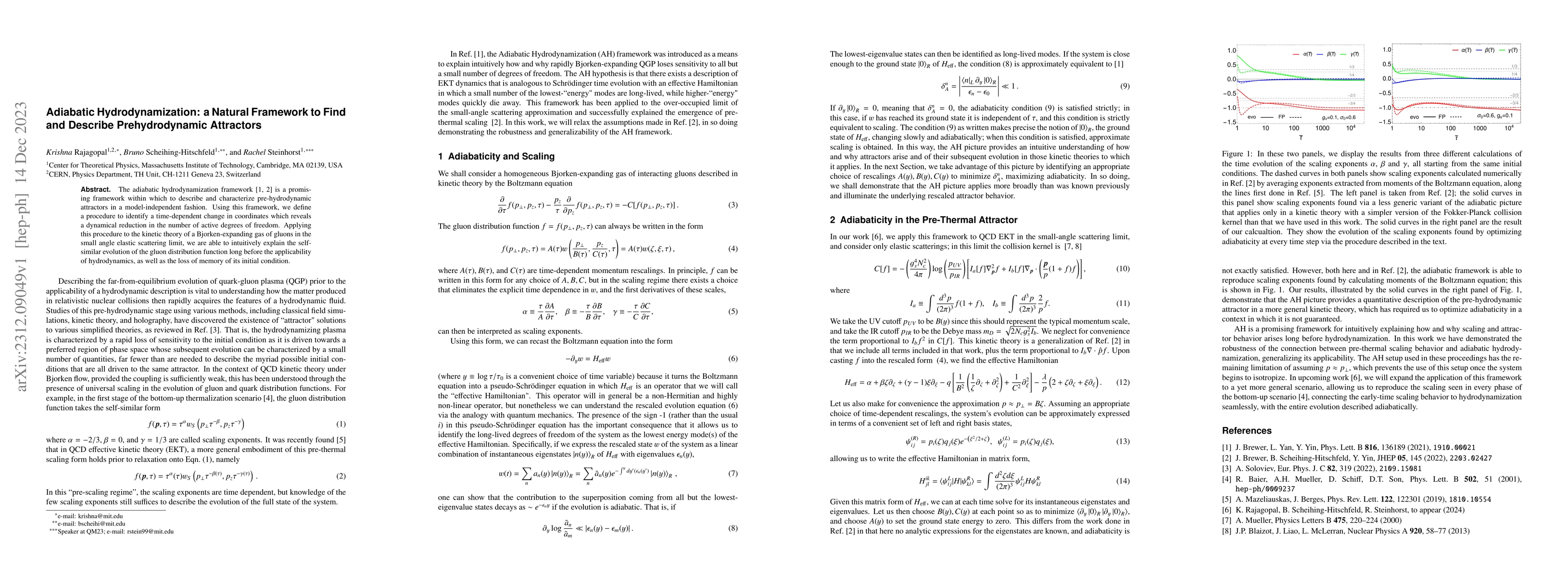 Thumbnail for Adiabatic Hydrodynamization: a Natural Framework to Find and Describe
  Prehydrodynamic Attractors