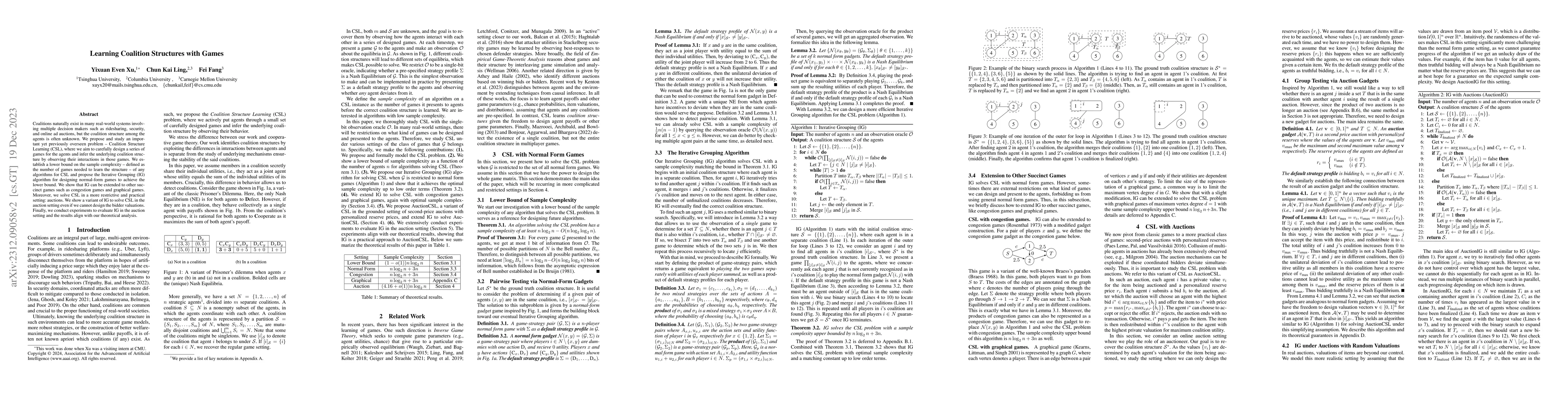Thumbnail for Learning Coalition Structures with Games