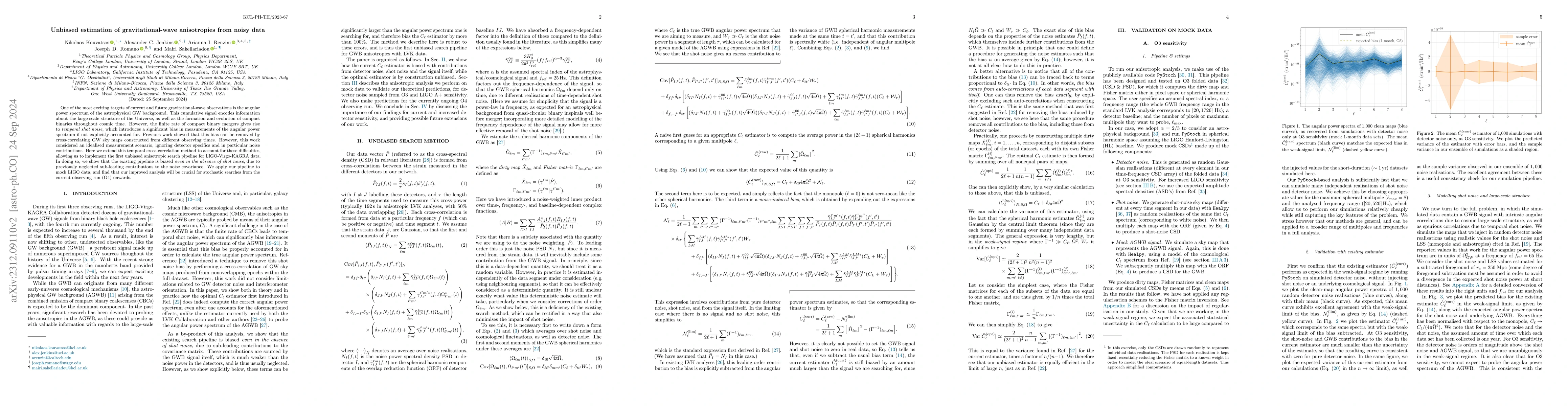 Thumbnail for Unbiased estimation of gravitational-wave anisotropies from noisy data