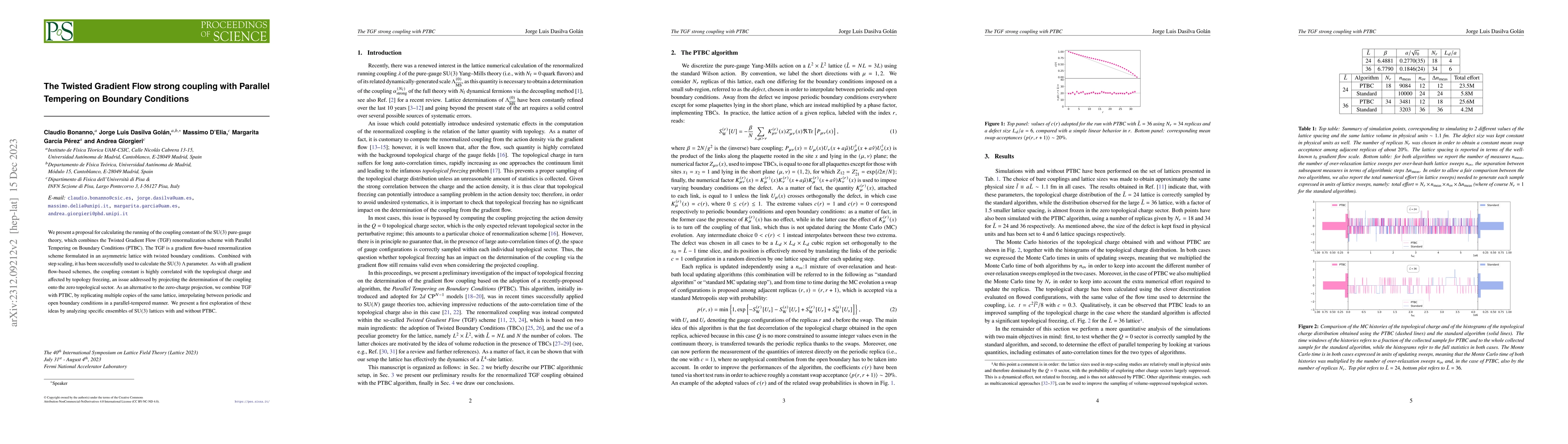 Thumbnail for The Twisted Gradient Flow strong coupling with Parallel Tempering on
  Boundary Conditions
