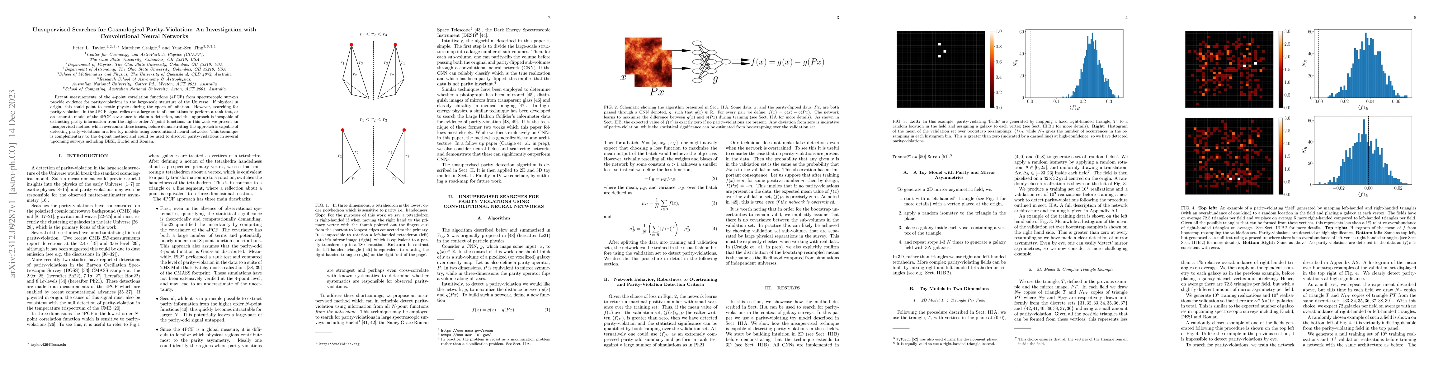 Thumbnail for Unsupervised Searches for Cosmological Parity-Violation: An
  Investigation with Convolutional Neural Networks
