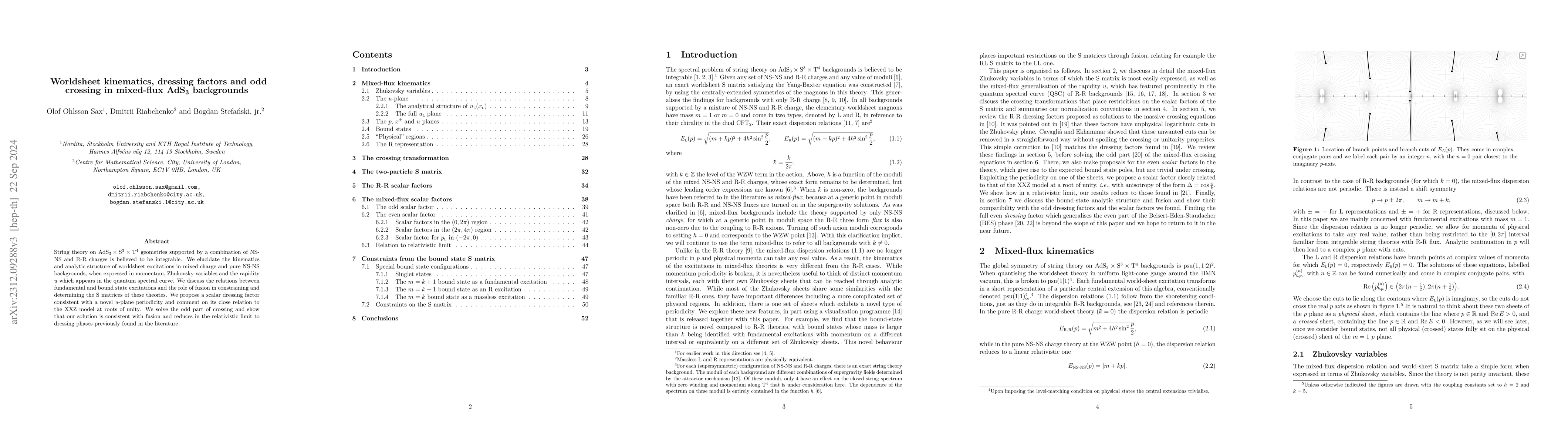 Thumbnail for Worldsheet kinematics, dressing factors and odd crossing in mixed-flux
  AdS3 backgrounds