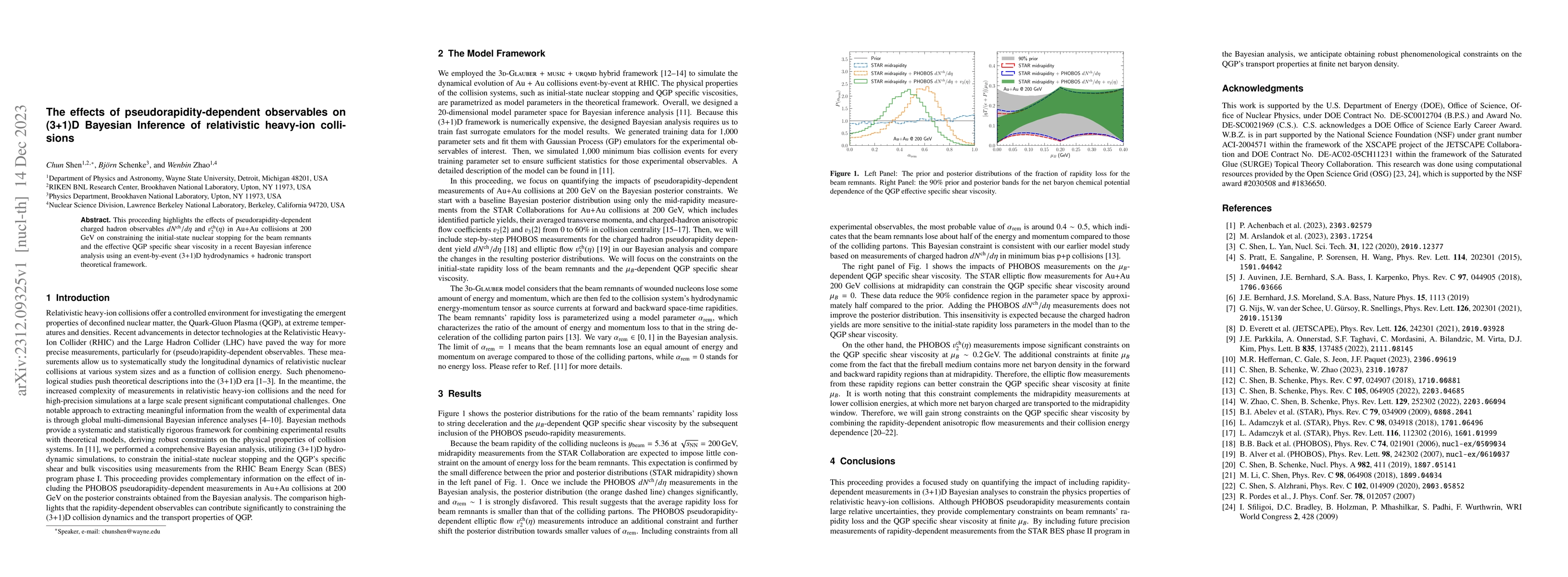 Thumbnail for The effects of pseudorapidity-dependent observables on (3+1)D Bayesian
  Inference of relativistic heavy-ion collisions