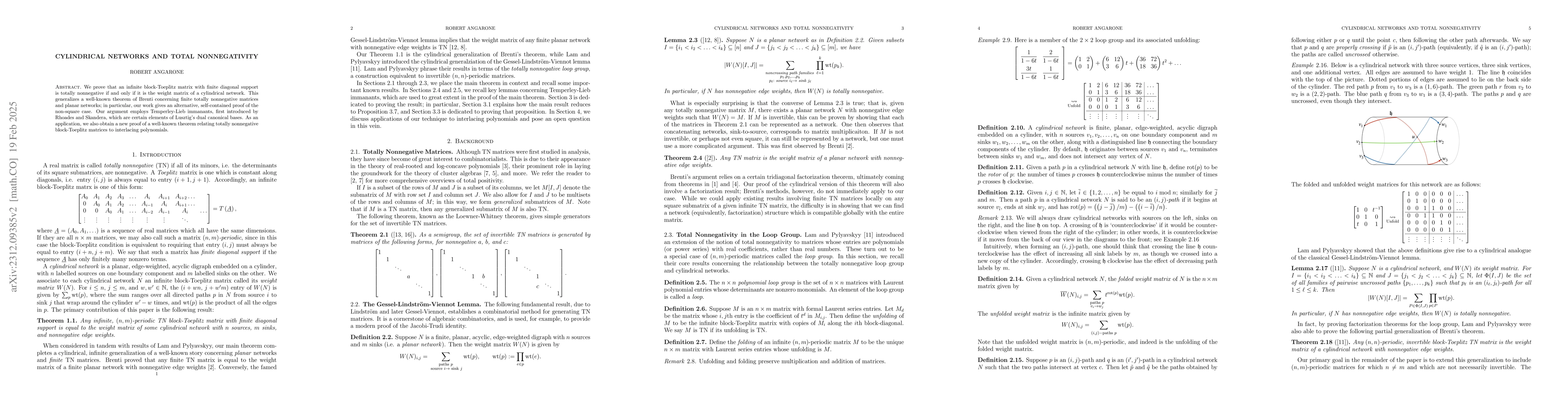 Thumbnail for Weakly interlacing polynomials and totally nonnegative Hurwitz matrices