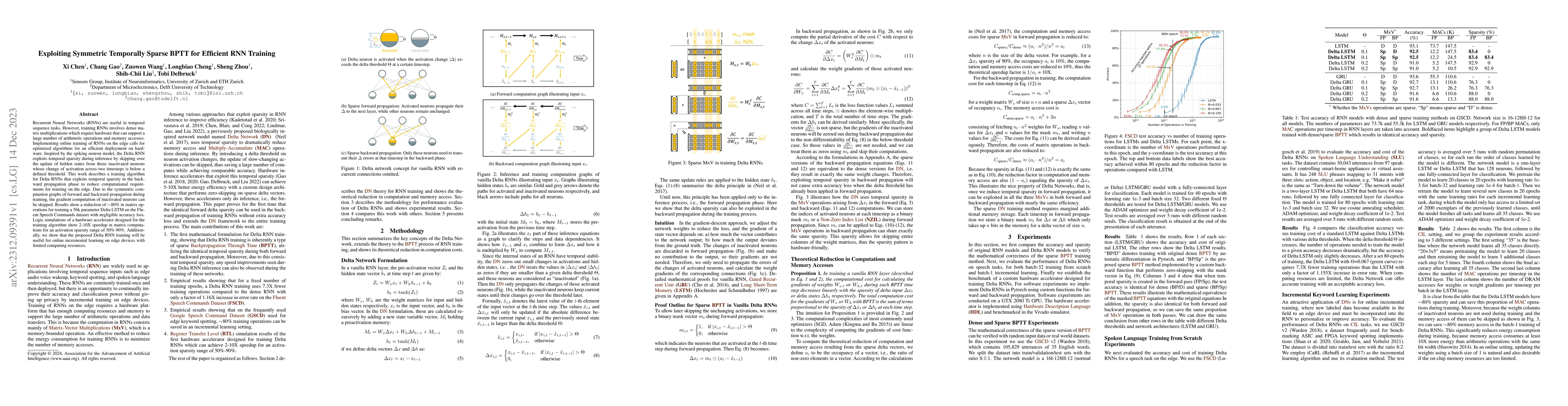 Thumbnail for Exploiting Symmetric Temporally Sparse BPTT for Efficient RNN Training