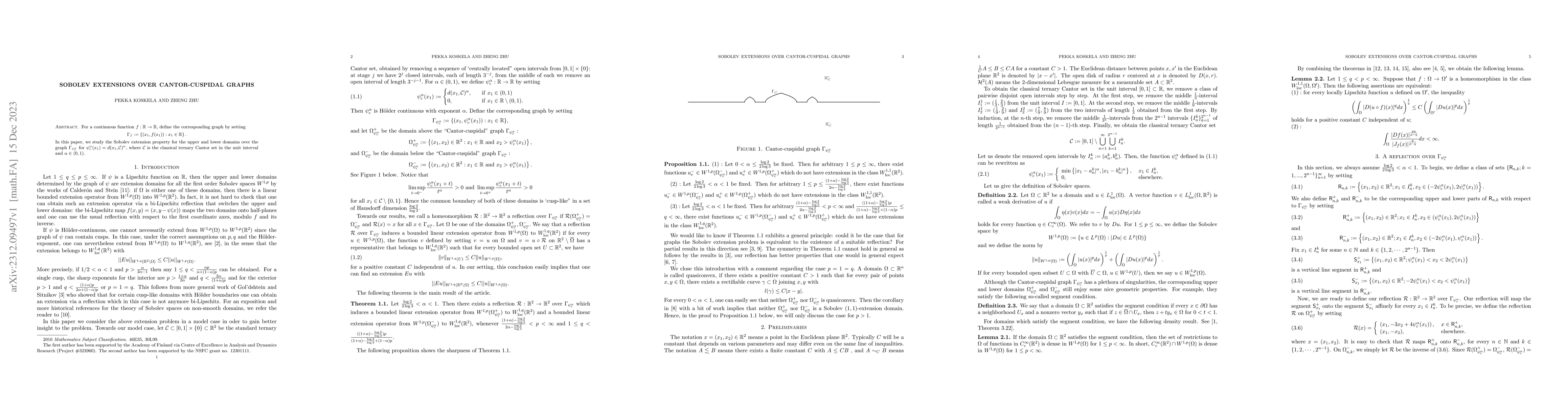 Thumbnail for Sobolev extensions over Cantor-cuspidal graphs