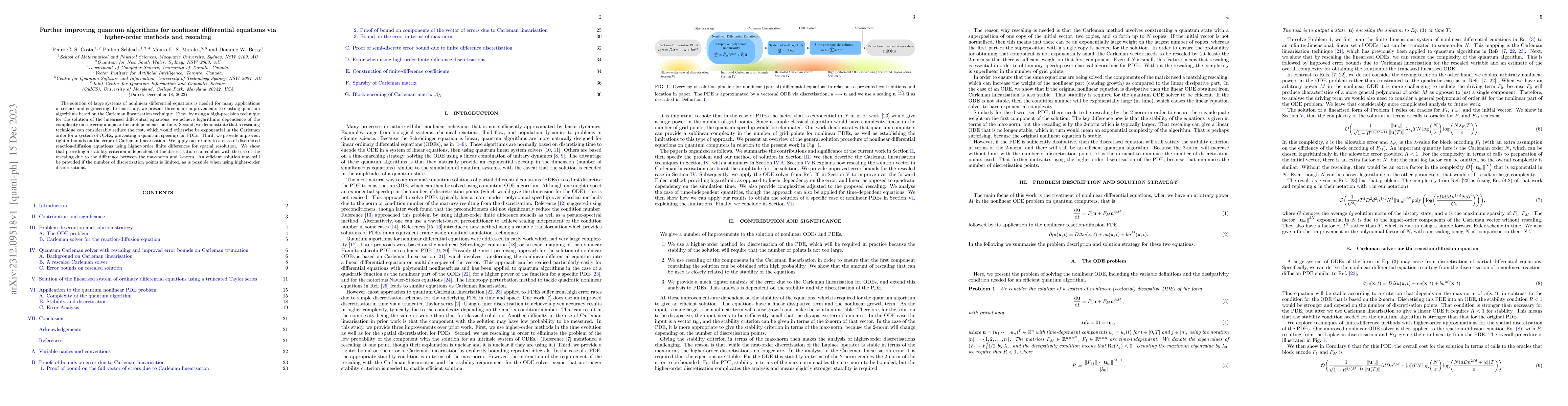Thumbnail for Further improving quantum algorithms for nonlinear differential
  equations via higher-order methods and rescaling