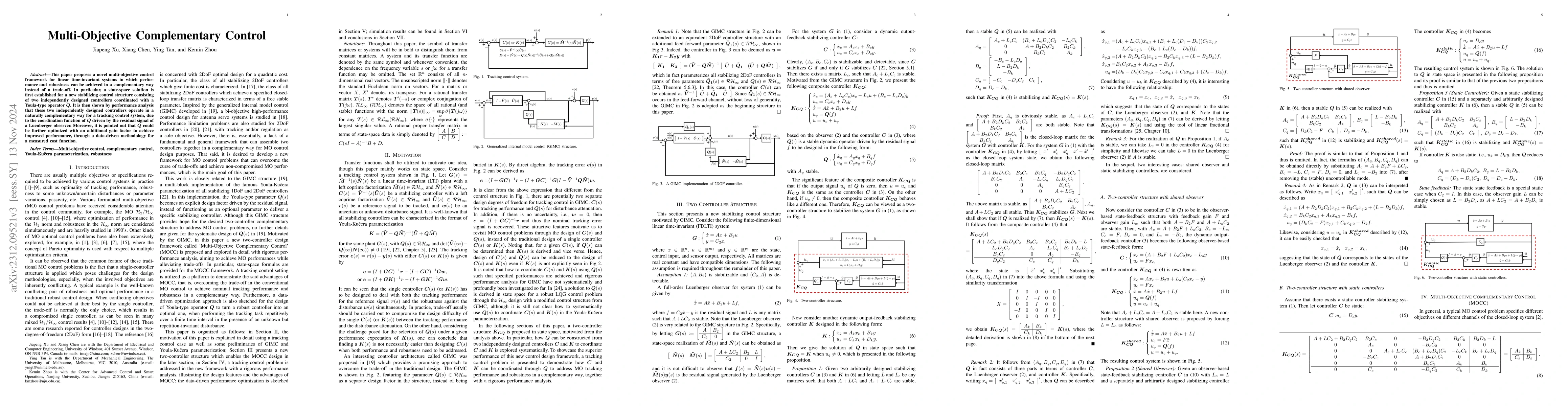 Thumbnail for Multi-Objective Complementary Control