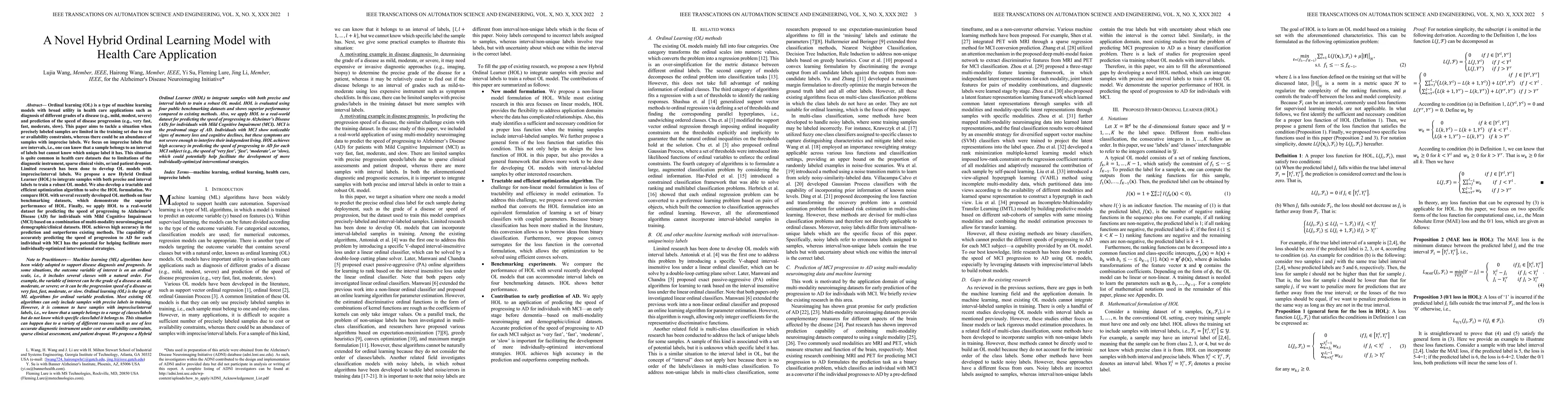 Thumbnail for A Novel Hybrid Ordinal Learning Model with Health Care Application