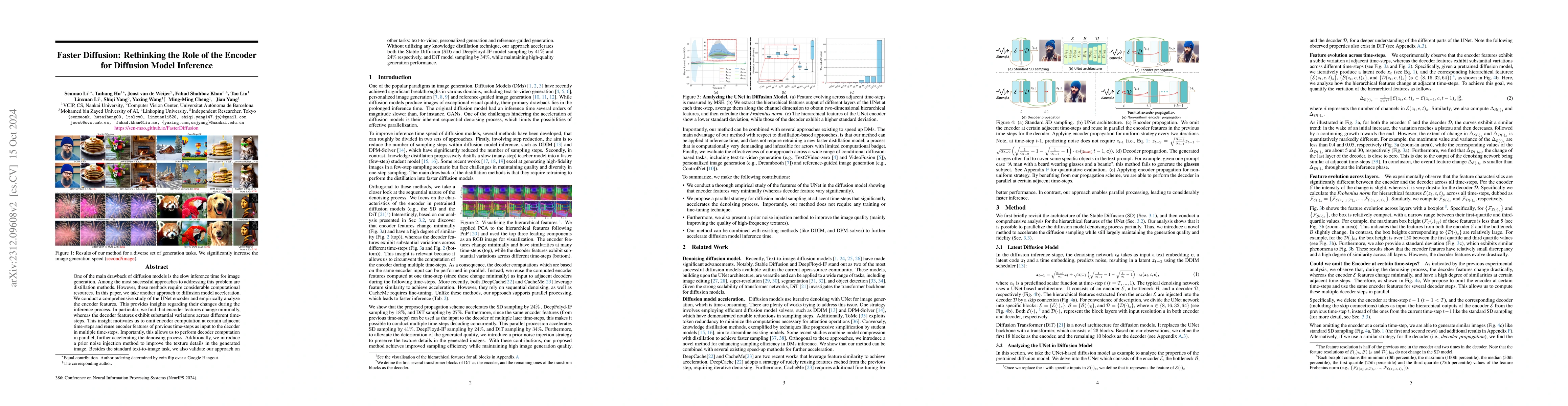 Thumbnail for Faster Diffusion: Rethinking the Role of UNet Encoder in Diffusion
  Models