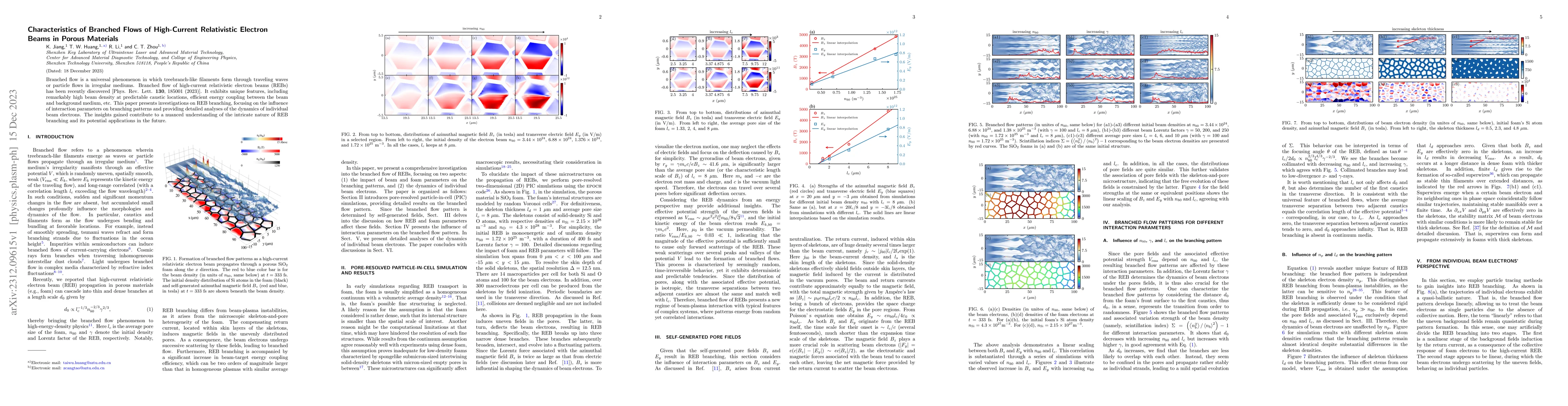 Thumbnail for Characteristics of Branched Flows of High-Current Relativistic Electron
  Beams in Porous Materials