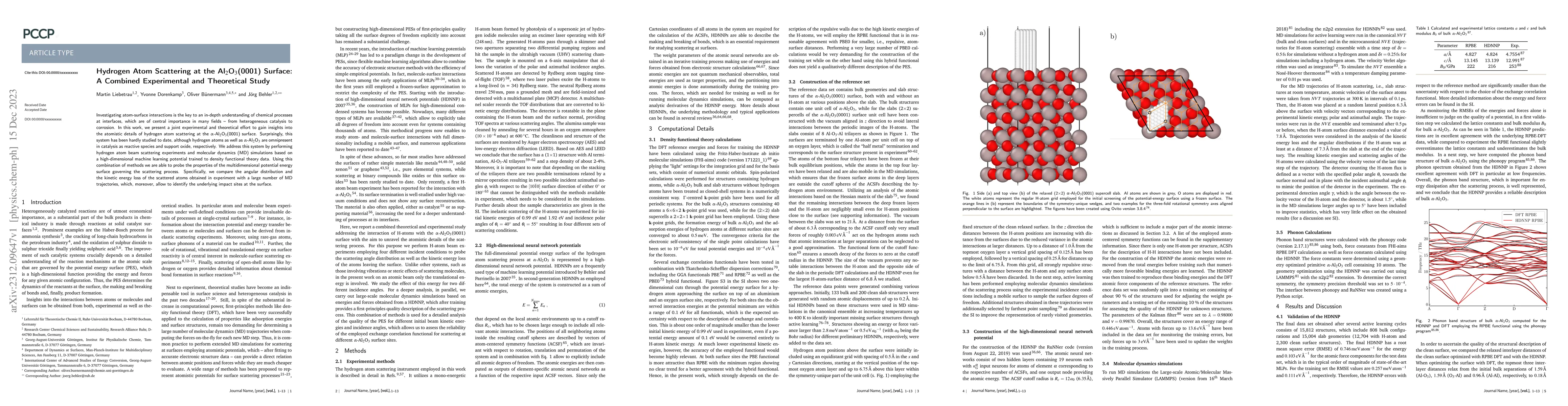 Thumbnail for Hydrogen Atom Scattering at the Al$_2$O$_3$(0001) Surface: A Combined
  Experimental and Theoretical Study