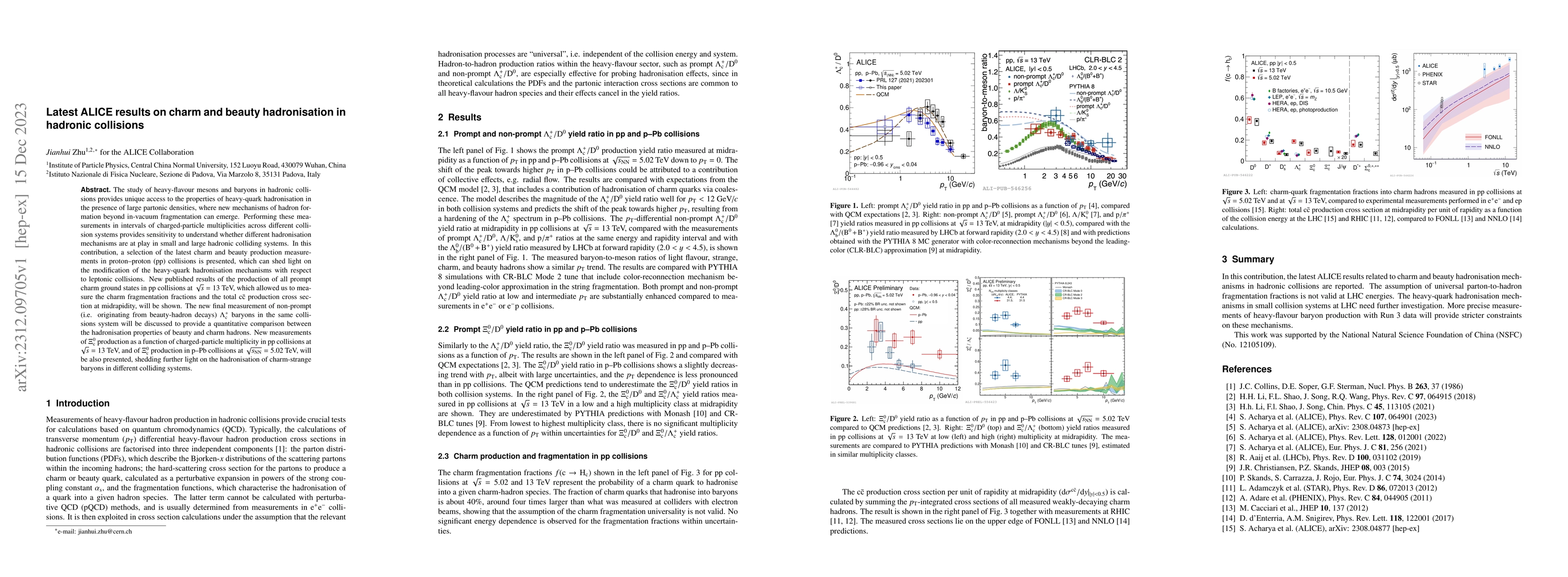 Thumbnail for Latest ALICE results on charm and beauty hadronisation in hadronic
  collisions
