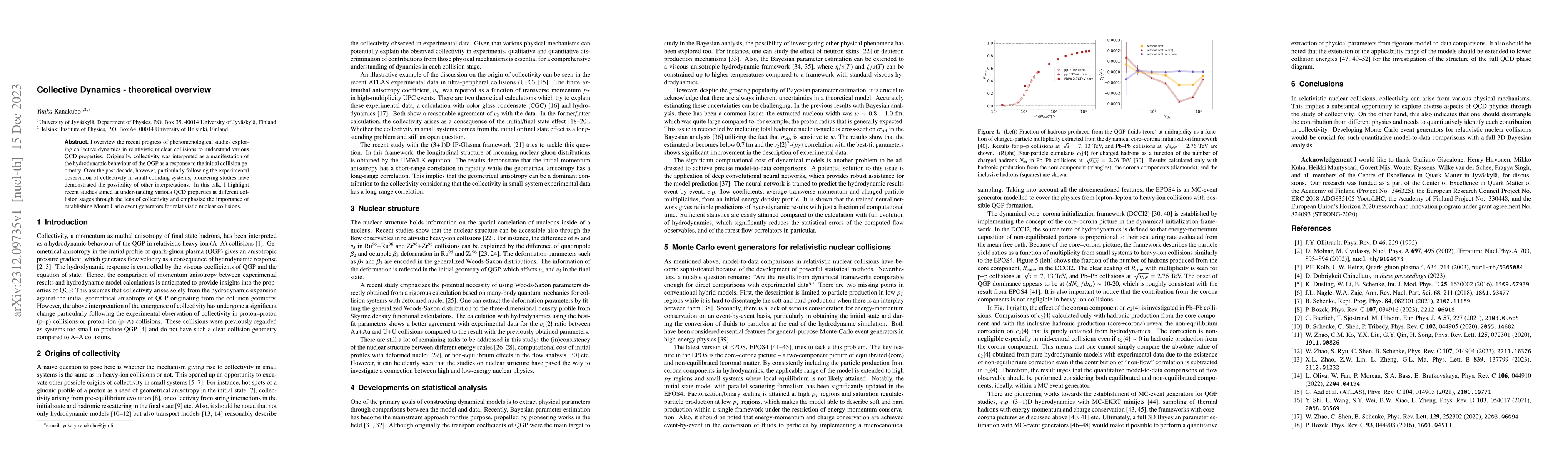 Thumbnail for Collective Dynamics -- theoretical overview