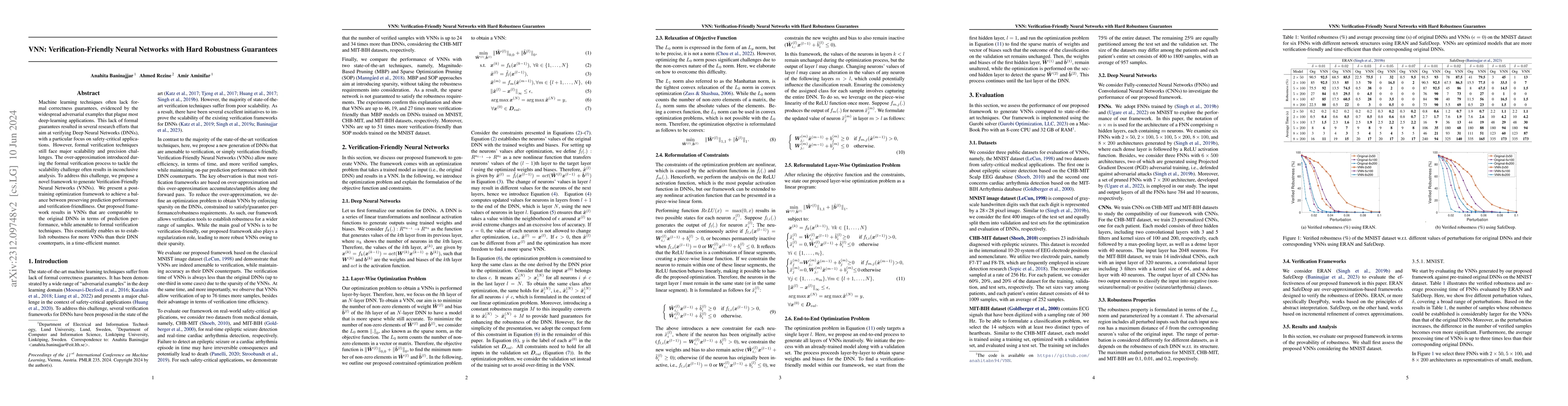 Thumbnail for VNN: Verification-Friendly Neural Networks with Hard Robustness
  Guarantees