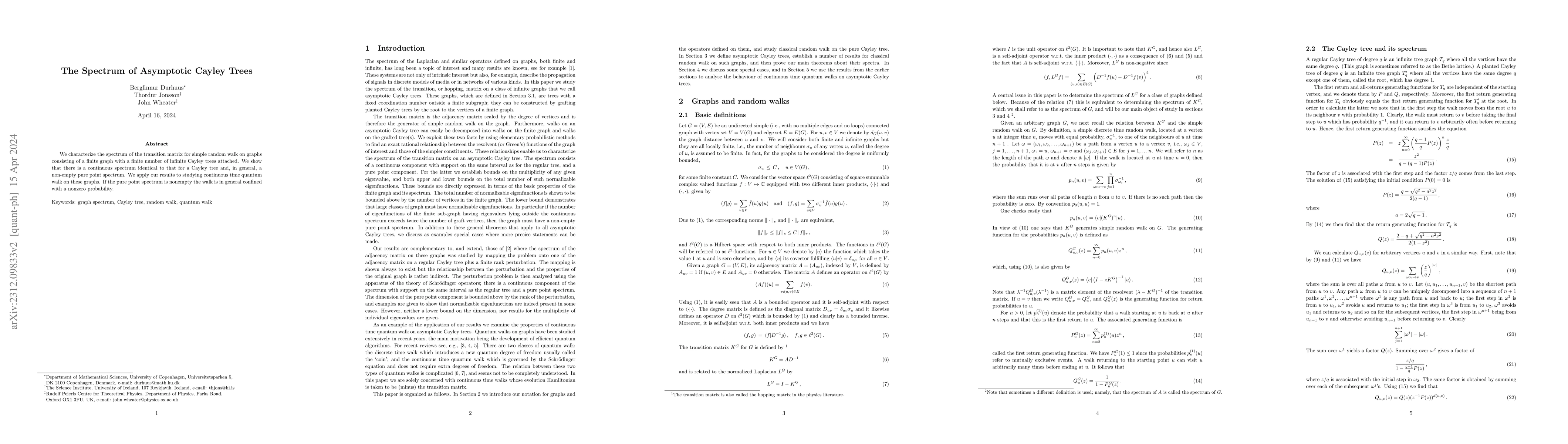 Thumbnail for The Spectrum of Asymptotic Cayley Trees
