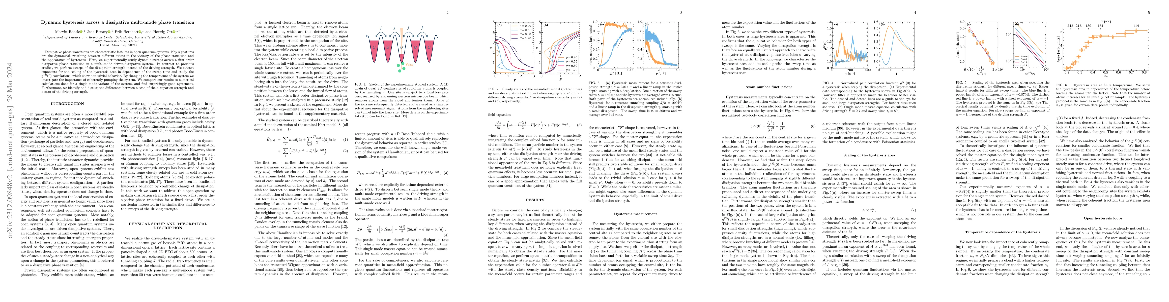 Thumbnail for Dynamic Hysteresis Across a Dissipative Multi-Mode Phase Transition