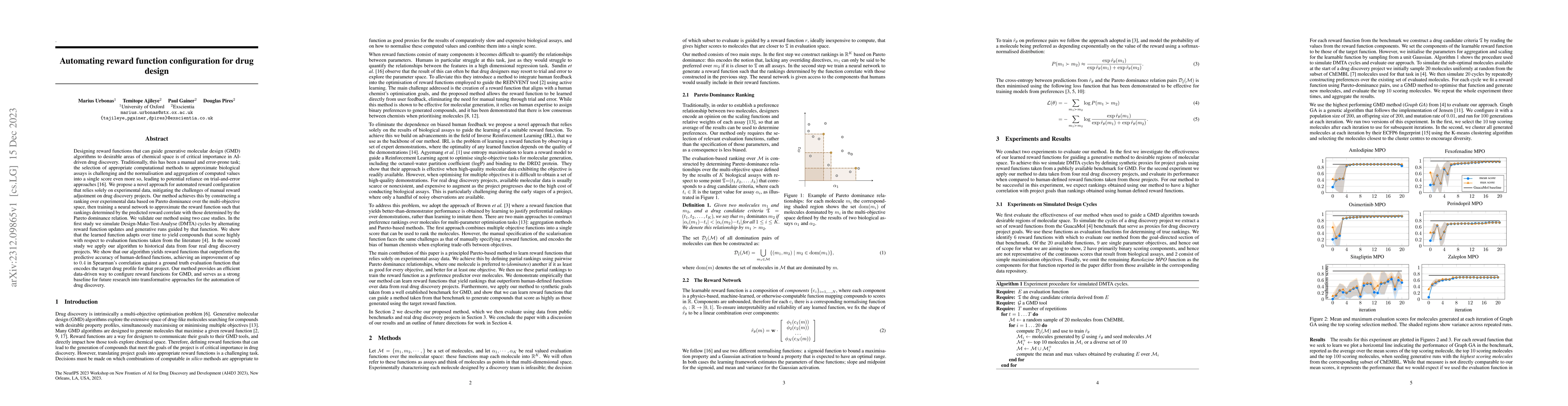 Thumbnail for Automating reward function configuration for drug design