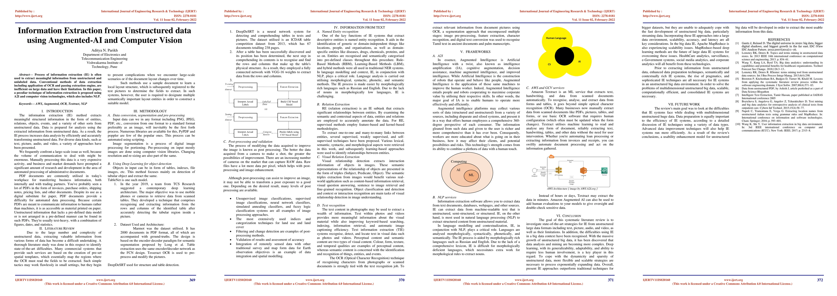 Thumbnail for Information Extraction from Unstructured data using Augmented-AI and
  Computer Vision