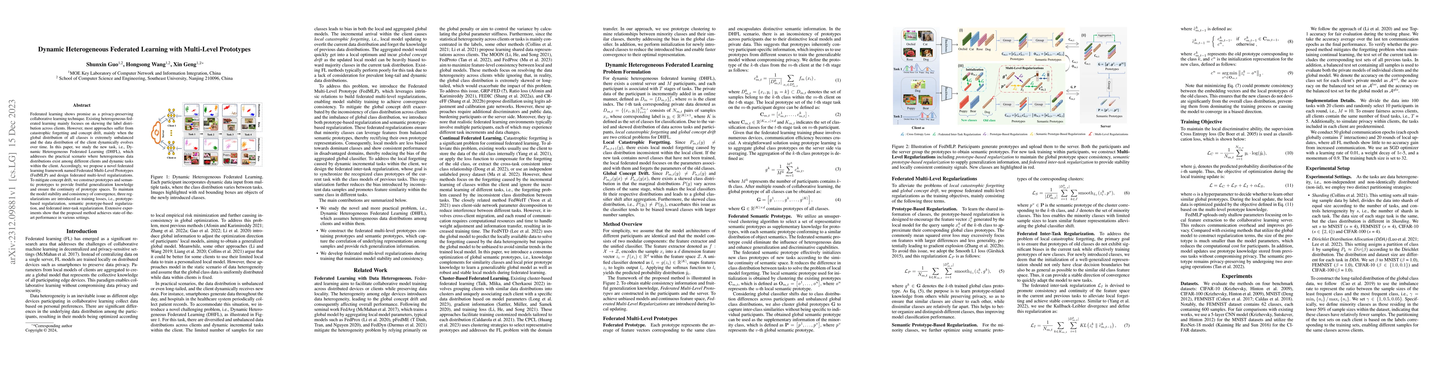 Thumbnail for Dynamic Heterogeneous Federated Learning with Multi-Level Prototypes