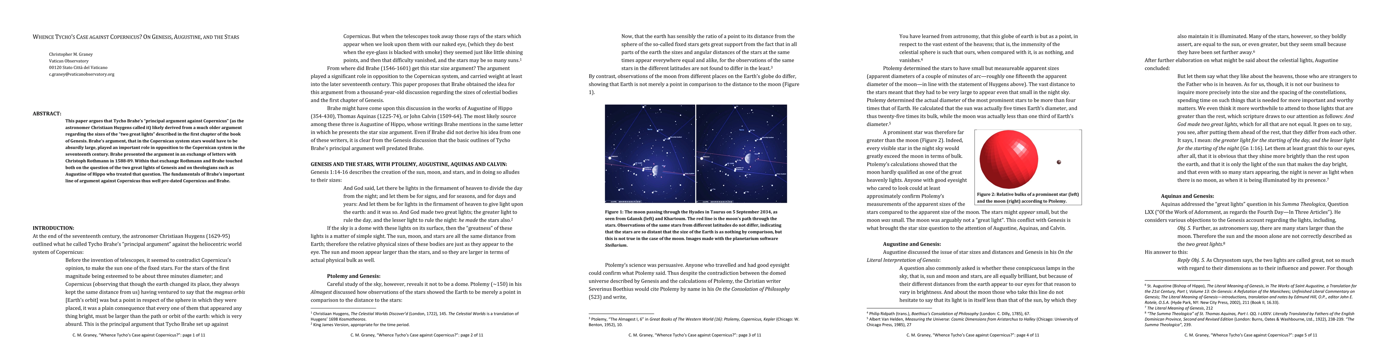 Thumbnail for Whence Tycho's Case against Copernicus? On Genesis, Augustine, and the
  Stars