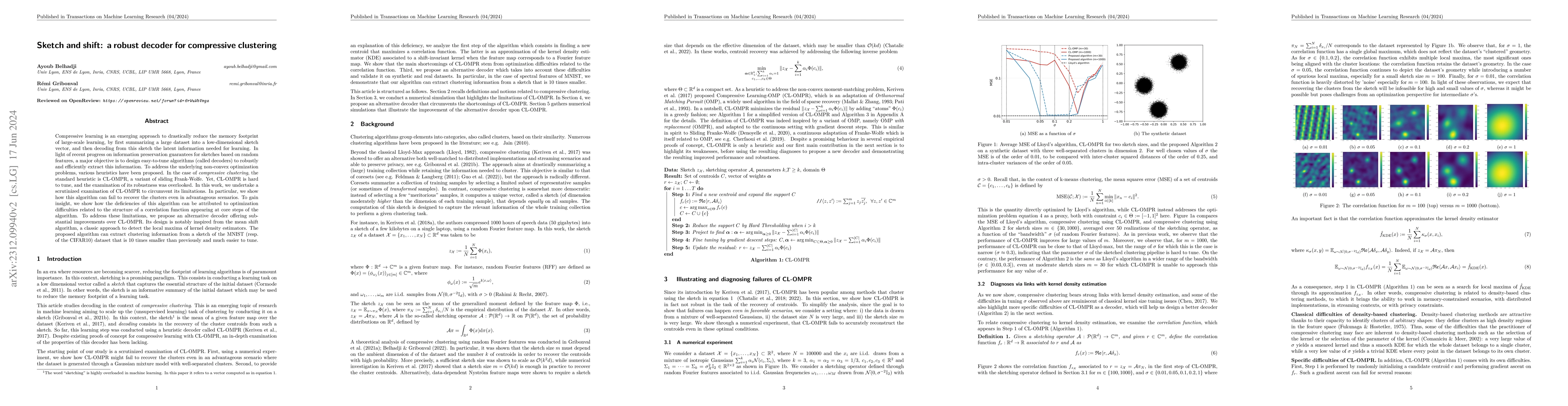 Thumbnail for Sketch and shift: a robust decoder for compressive clustering