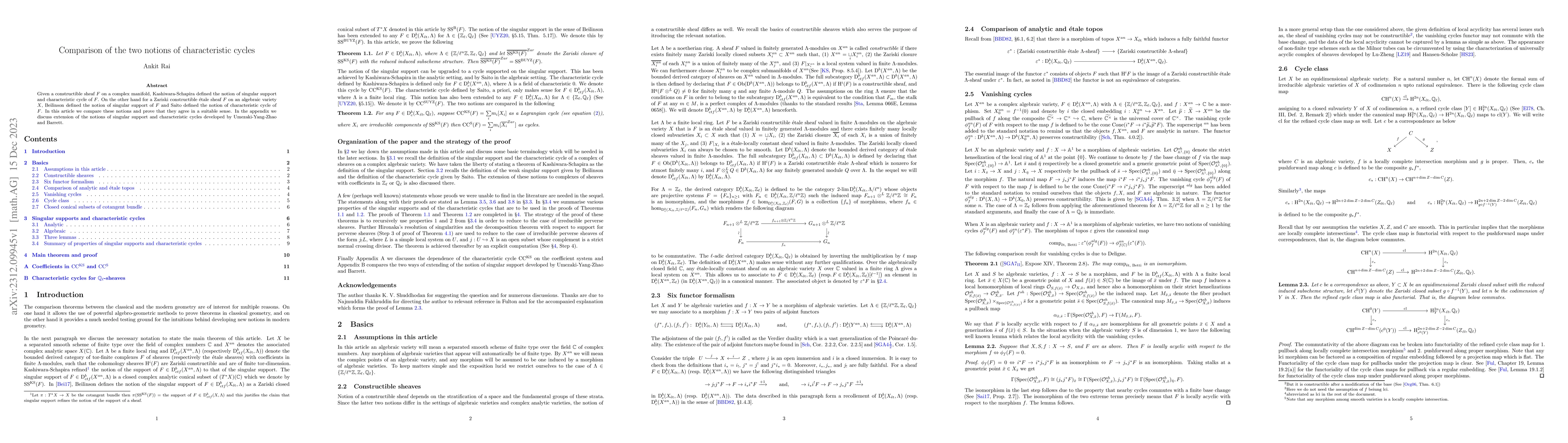 Thumbnail for Comparison of the two notions of characteristic cycles