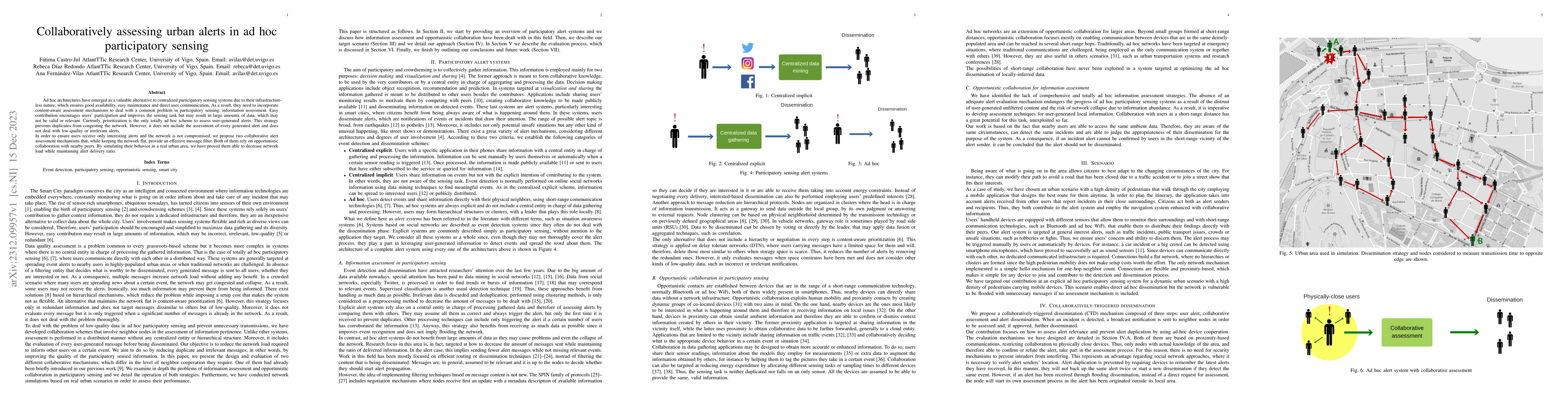 Thumbnail for Collaboratively assessing urban alerts in ad hoc participatory sensing