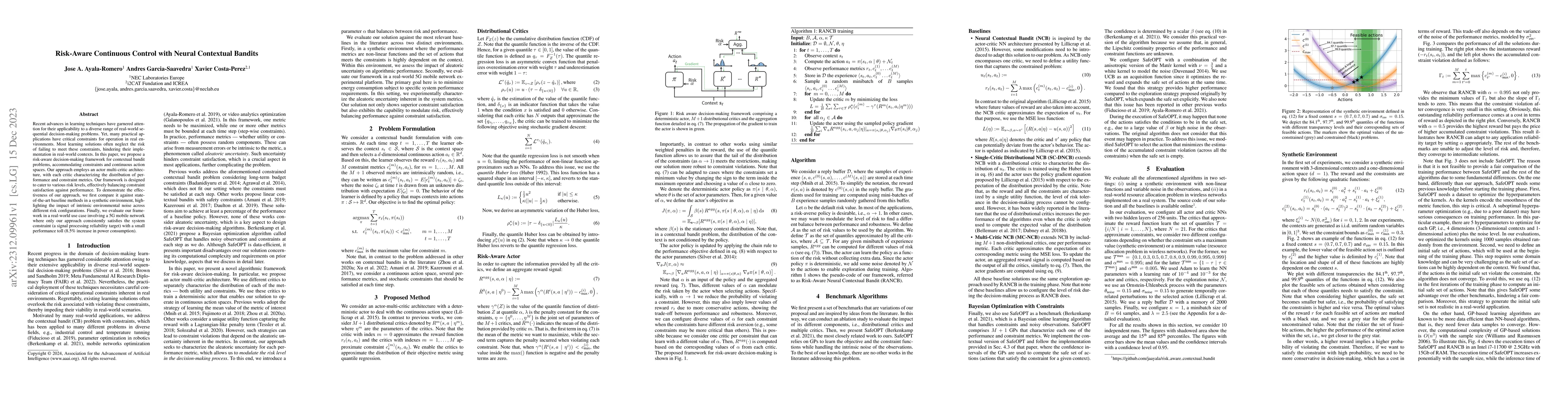 Thumbnail for Risk-Aware Continuous Control with Neural Contextual Bandits