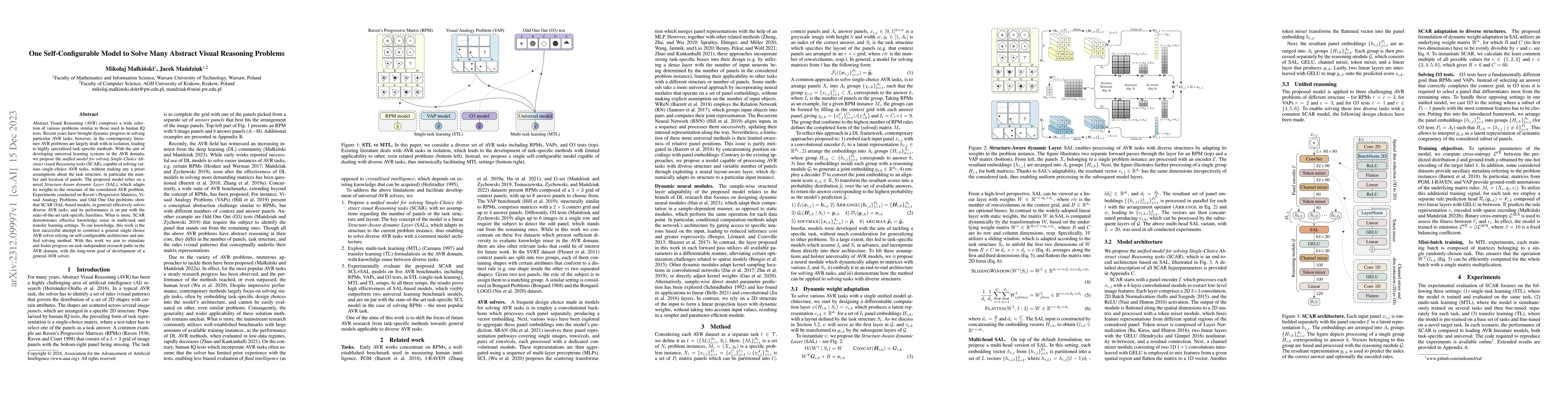 Thumbnail for One Self-Configurable Model to Solve Many Abstract Visual Reasoning
  Problems