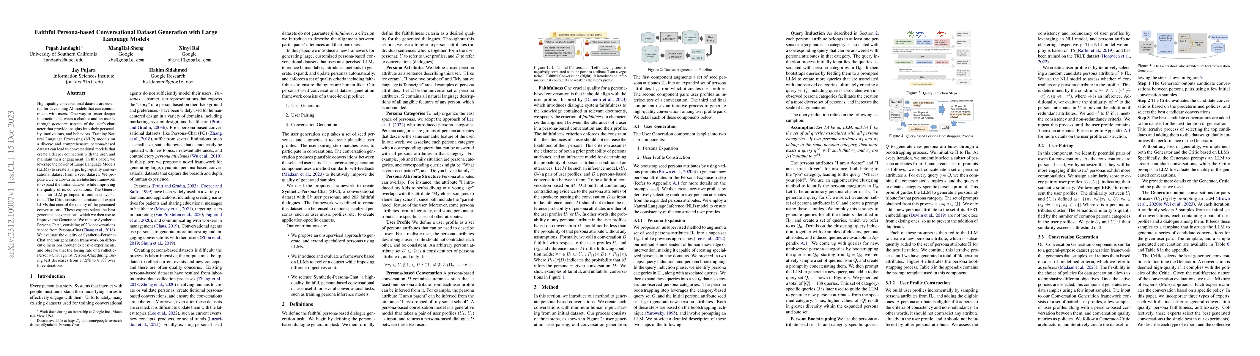 Thumbnail for Faithful Persona-based Conversational Dataset Generation with Large
  Language Models