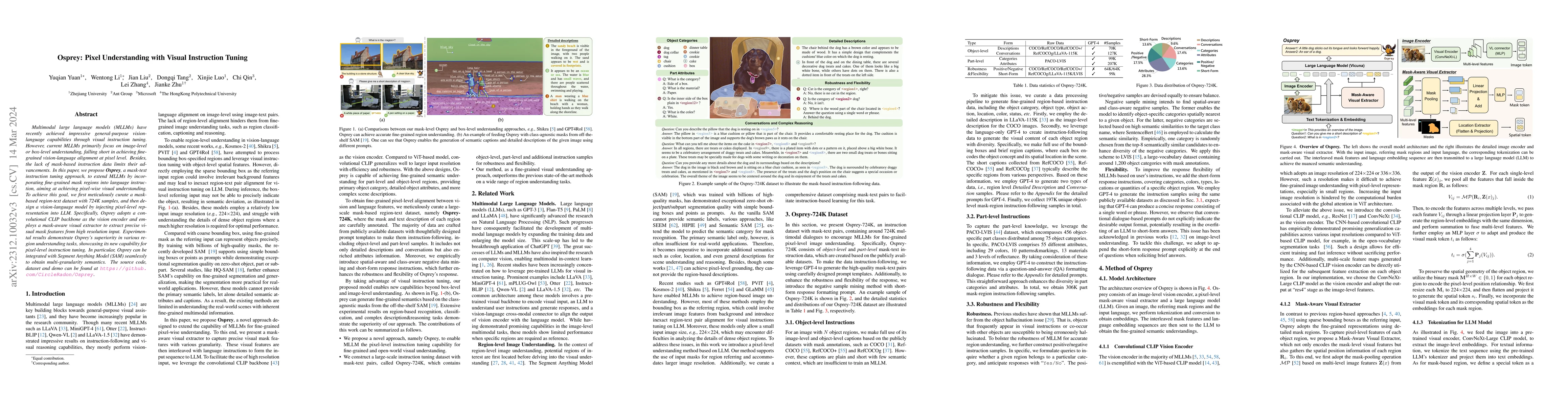 Thumbnail for Osprey: Pixel Understanding with Visual Instruction Tuning