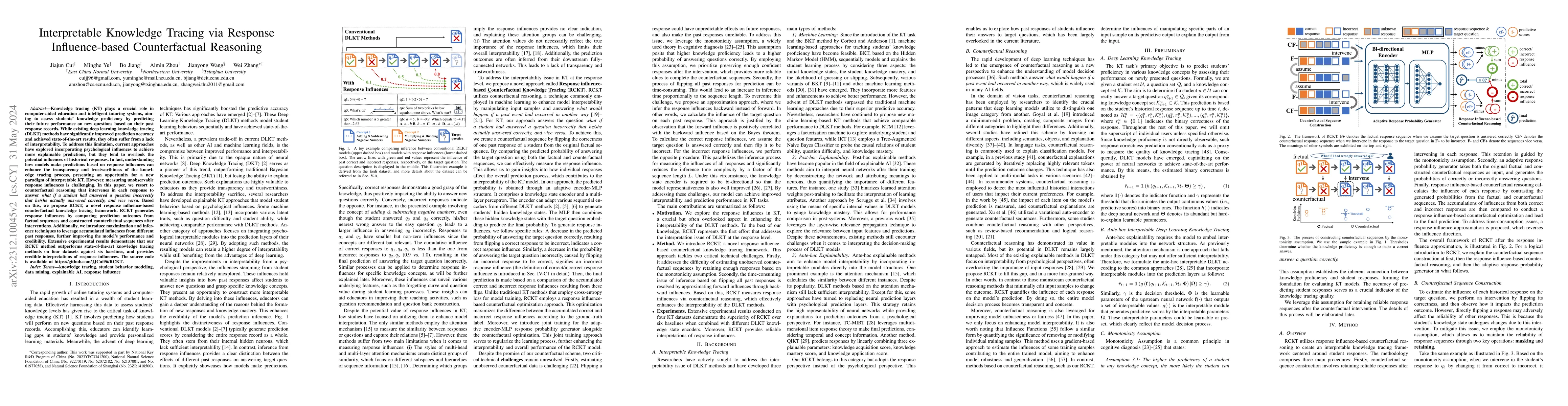 Thumbnail for Interpretable Knowledge Tracing via Response Influence-based
  Counterfactual Reasoning