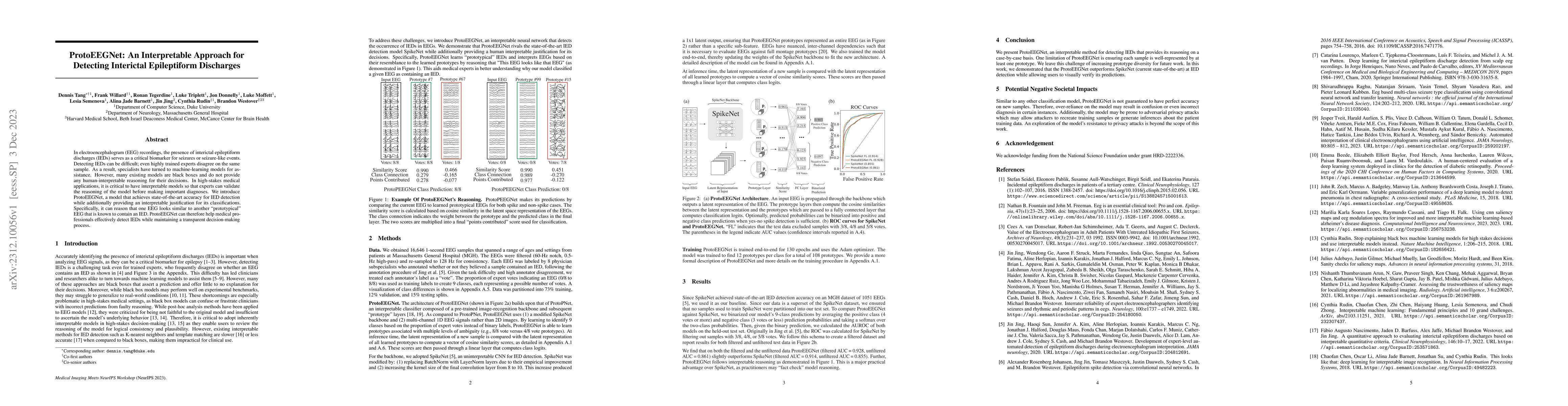 Thumbnail for ProtoEEGNet: An Interpretable Approach for Detecting Interictal
  Epileptiform Discharges