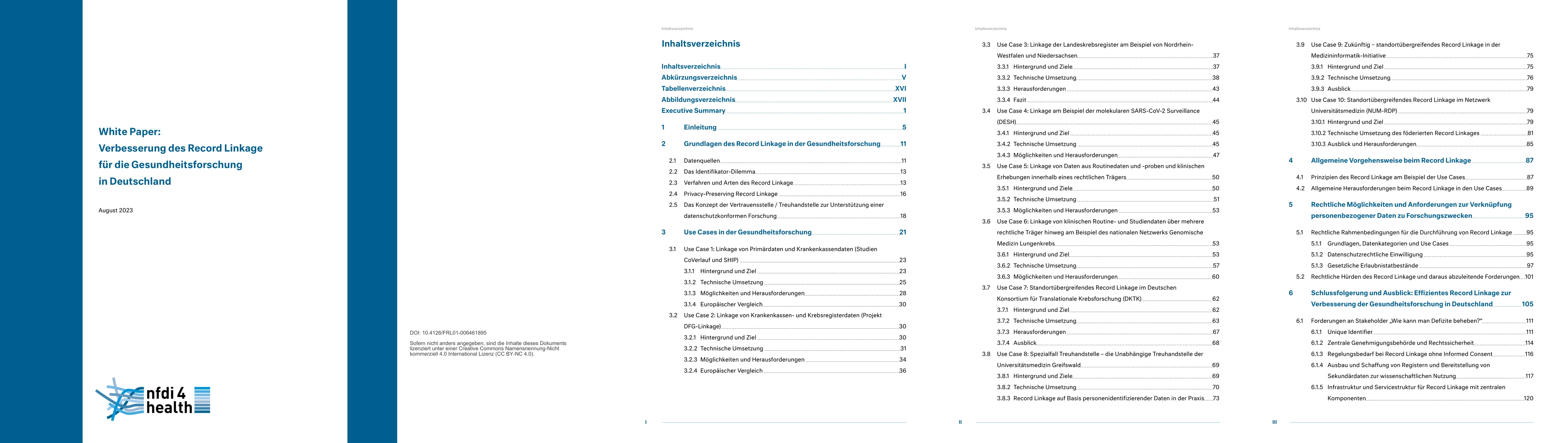 Thumbnail for Verbesserung des Record Linkage f\"ur die Gesundheitsforschung in
  Deutschland