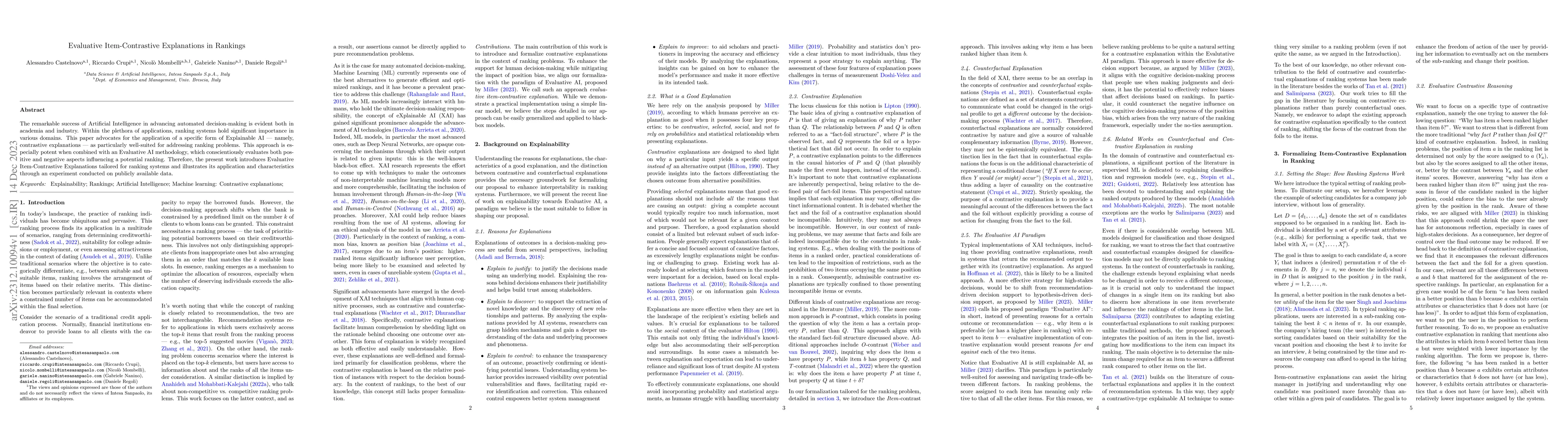 Thumbnail for Evaluative Item-Contrastive Explanations in Rankings