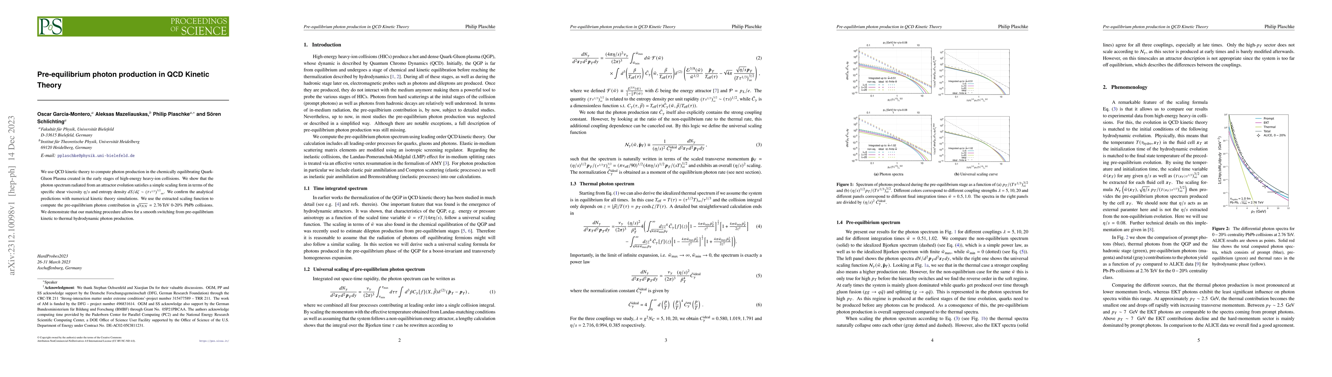 Thumbnail for Pre-equilibrium photon production in QCD Kinetic Theory