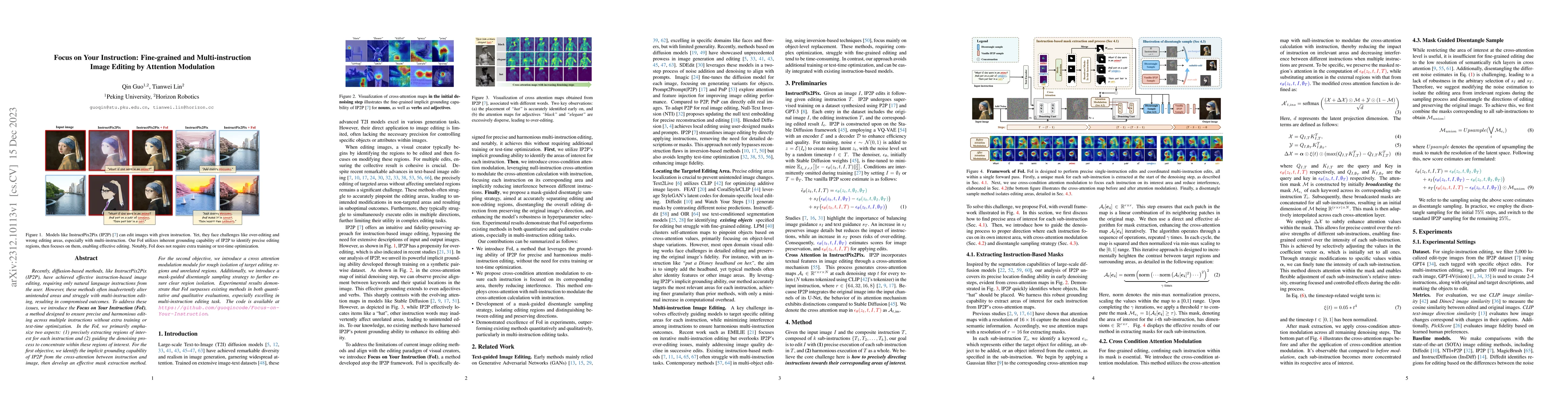 Thumbnail for Focus on Your Instruction: Fine-grained and Multi-instruction Image
  Editing by Attention Modulation