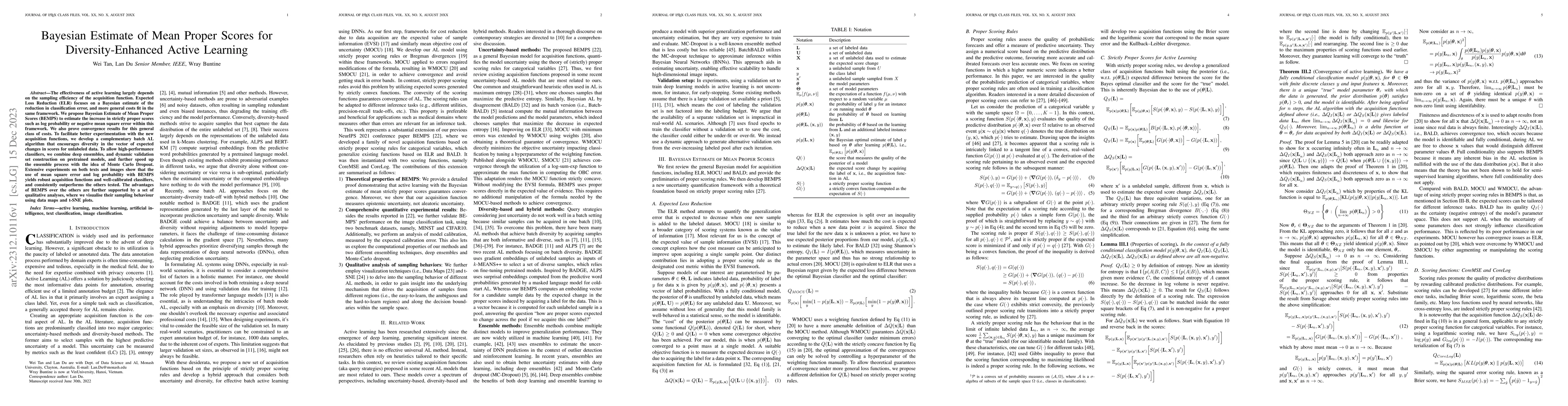 Thumbnail for Bayesian Estimate of Mean Proper Scores for Diversity-Enhanced Active
  Learning