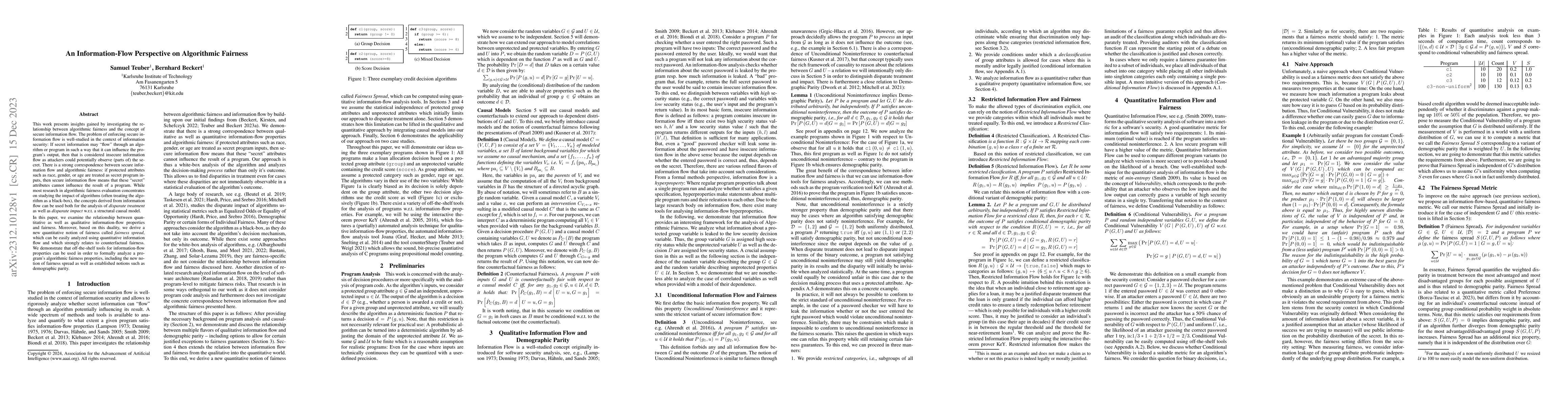 Thumbnail for An Information-Flow Perspective on Algorithmic Fairness