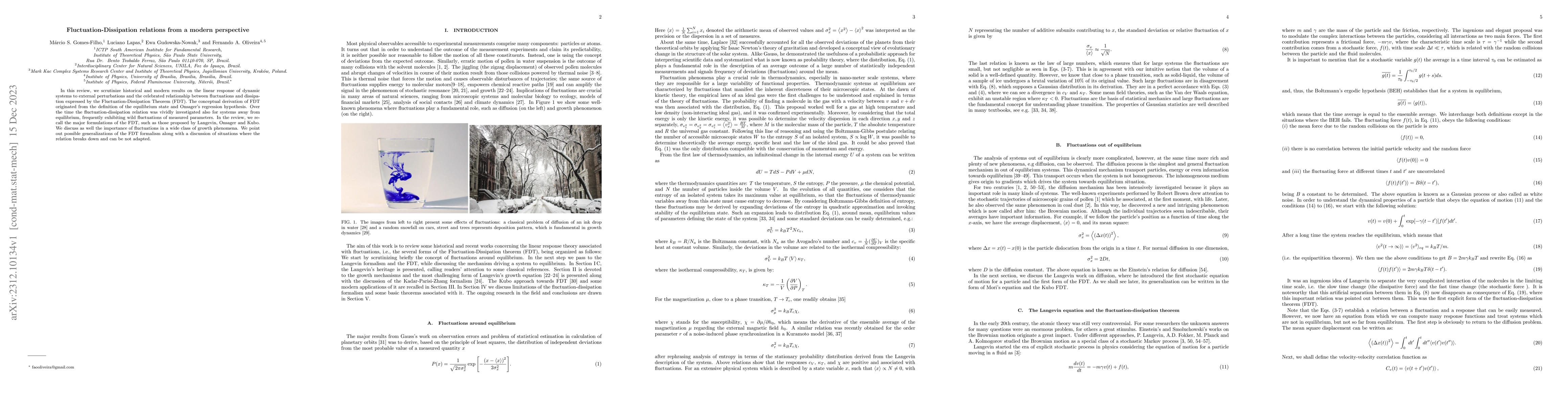 Thumbnail for Fluctuation-Dissipation relations from a modern perspective