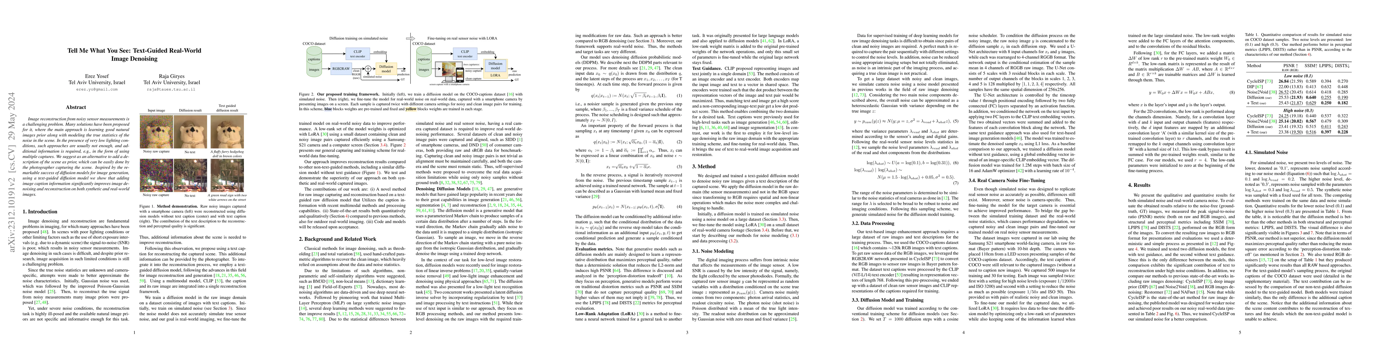 Thumbnail for Tell Me What You See: Text-Guided Real-World Image Denoising