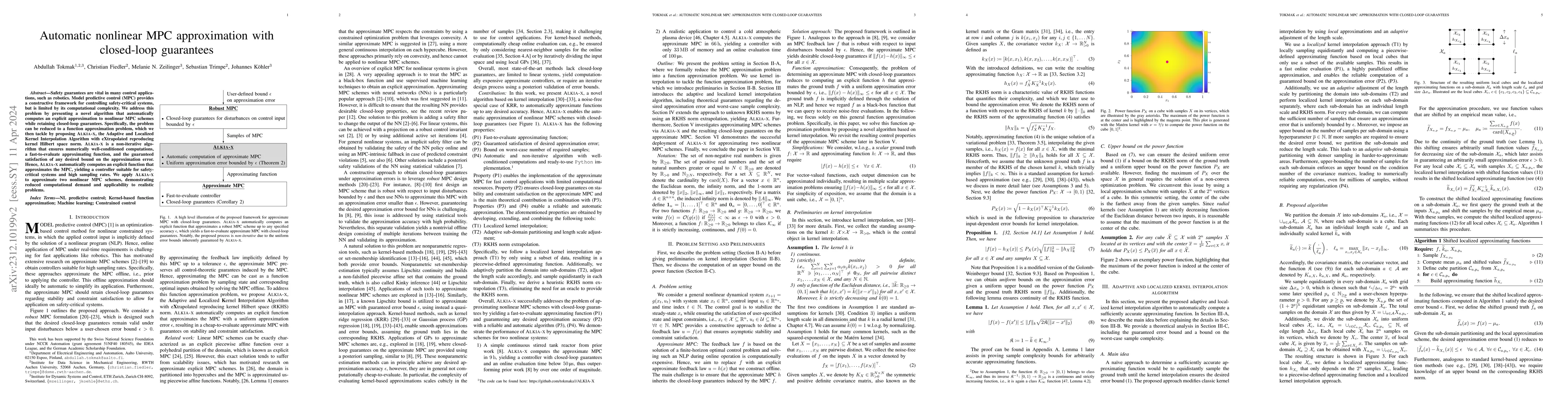 Thumbnail for Automatic nonlinear MPC approximation with closed-loop guarantees