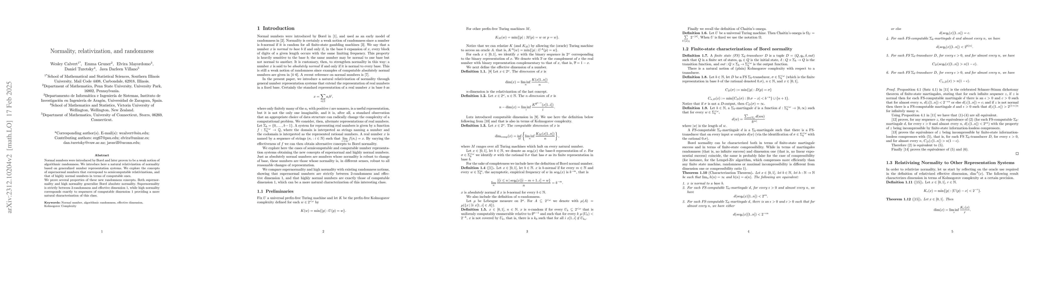 Thumbnail for Normality, Relativization, and Randomness