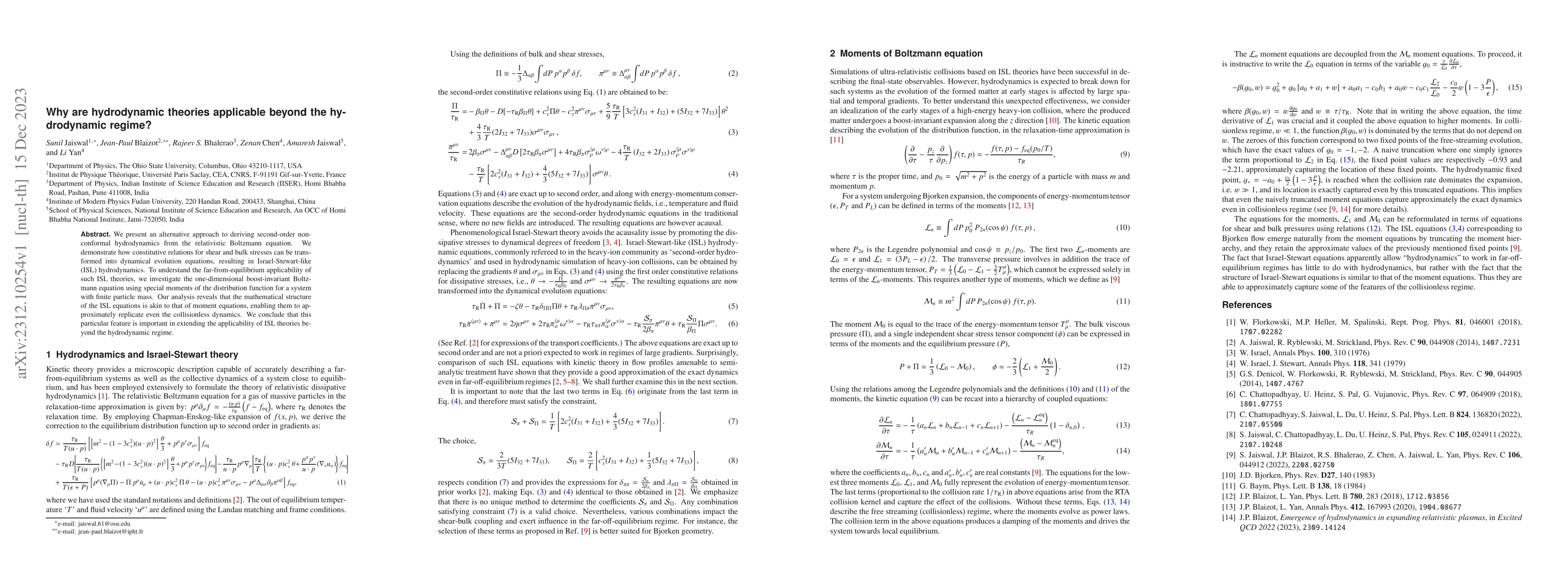 Thumbnail for Why are hydrodynamic theories applicable beyond the hydrodynamic regime?