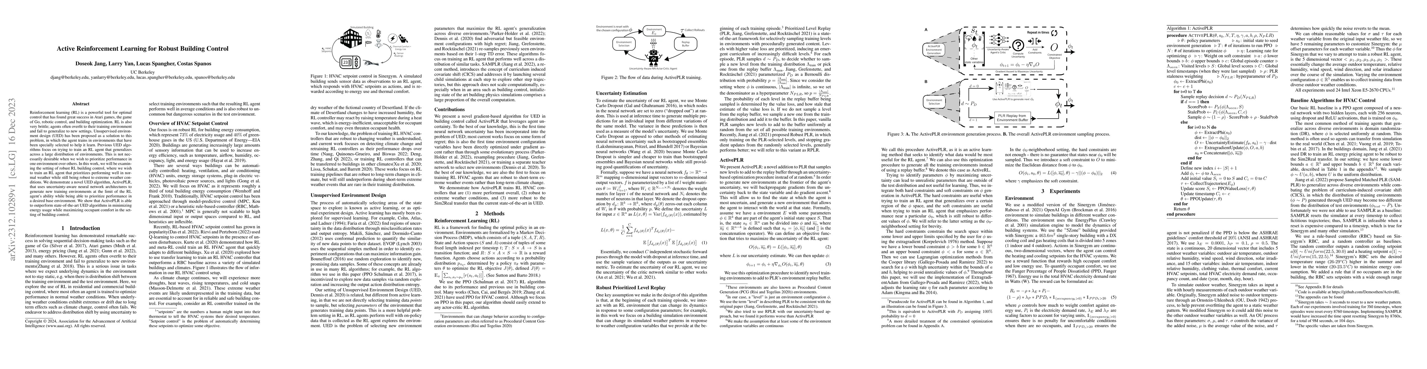 Thumbnail for Active Reinforcement Learning for Robust Building Control