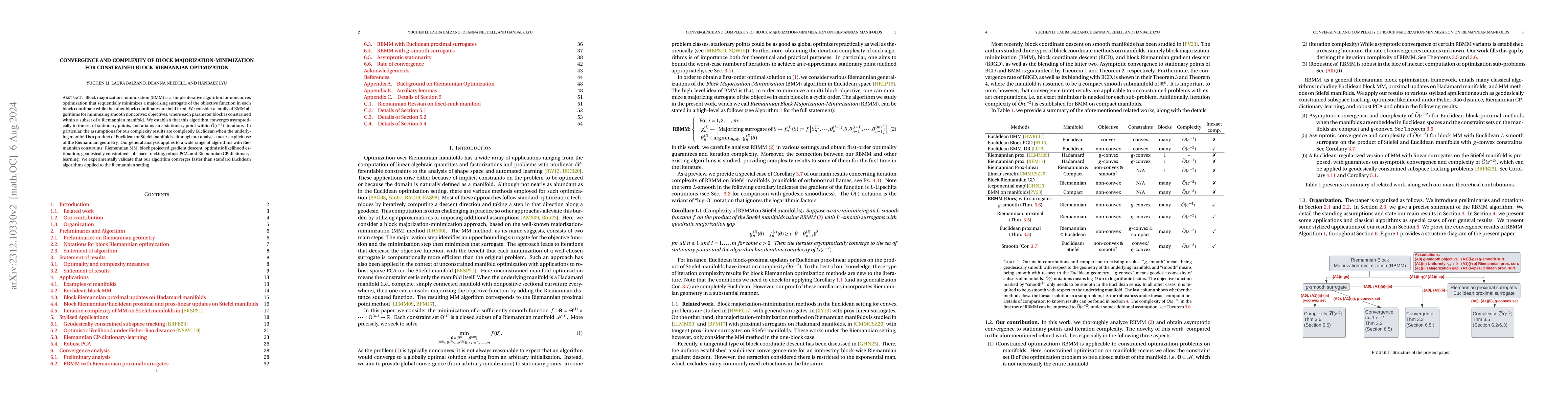 Thumbnail for Convergence and complexity of block majorization-minimization for
  constrained block-Riemannian optimization